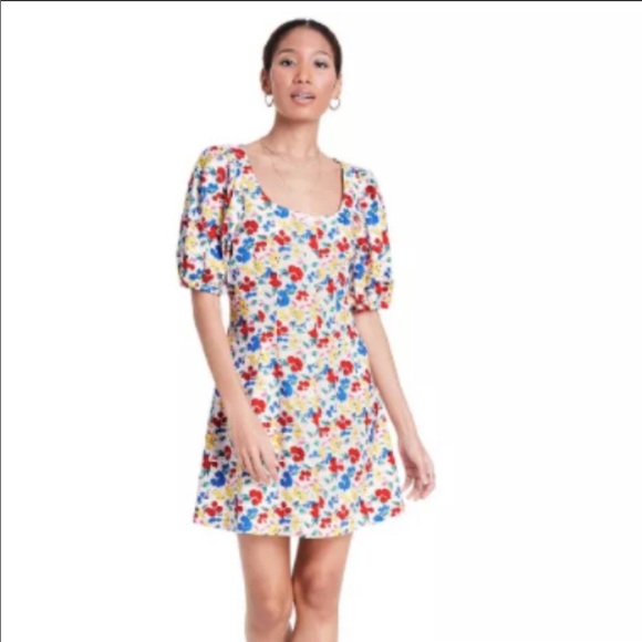 RIXO x Target Floral Puff Sleeve Bodice Dress 6 - Picture 1 of 13